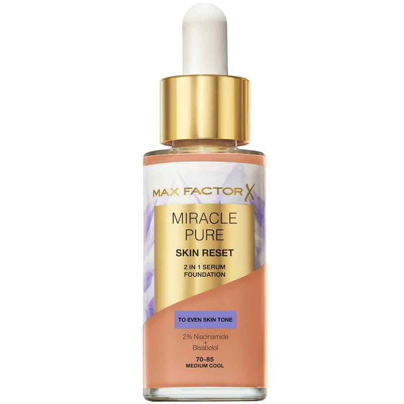 Max Factor Miracle Pure Skin Reset 2 In 1 Serum Foundation 85.5 Medium Cool