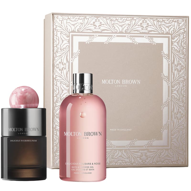 Molton Brown Gift Set Delicious Rhubarb & Rose Fragrance Set (100 + 300 ml)
