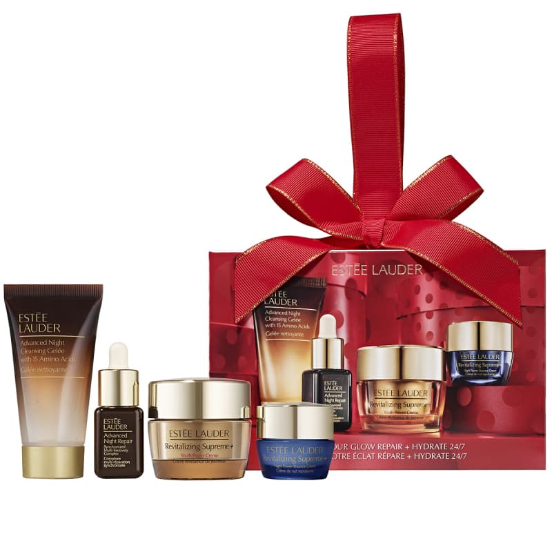 Estée Lauder Unwrap Your Glow Repair + Hydrate 24 7 Starter Set (15 + 7 + 30 + 7 ml)