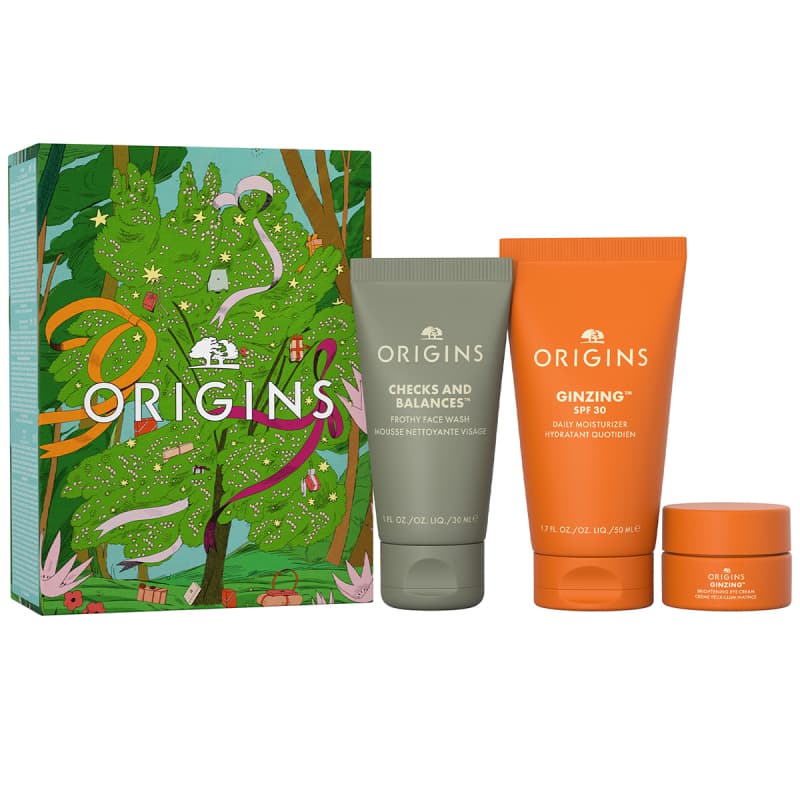 Origins Glowing Essentials Our Favorites to Cleanse, Hydrate & Brighten (50 + 30 + 5 ml)