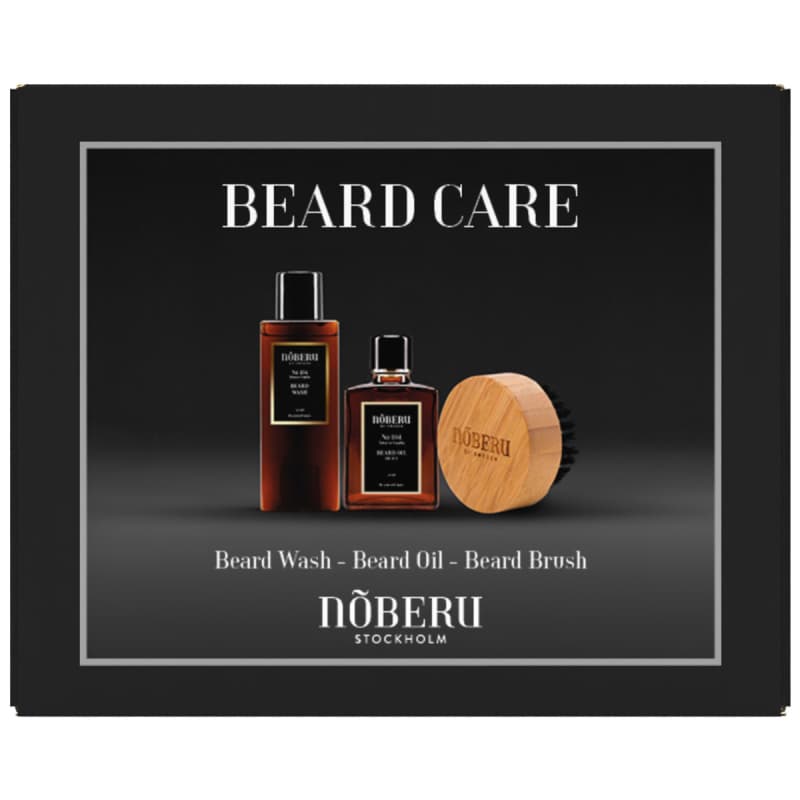 Noberu Giftbox Beard Care Tobacco Vanilla Beard Oil, Beard Wash & Beard Brush