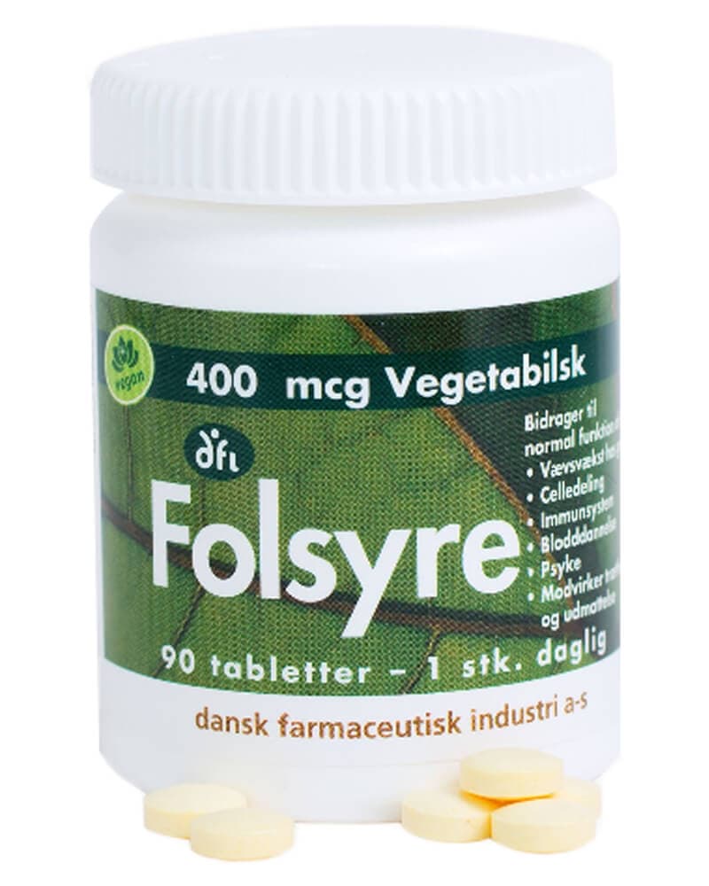Berthelsen Naturprodukter - Folsyre 400mcg 90 stk.
