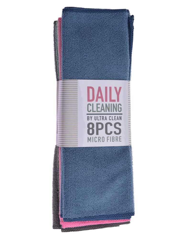 Ultra Clean Mikrofiberklude (U) 8 stk.