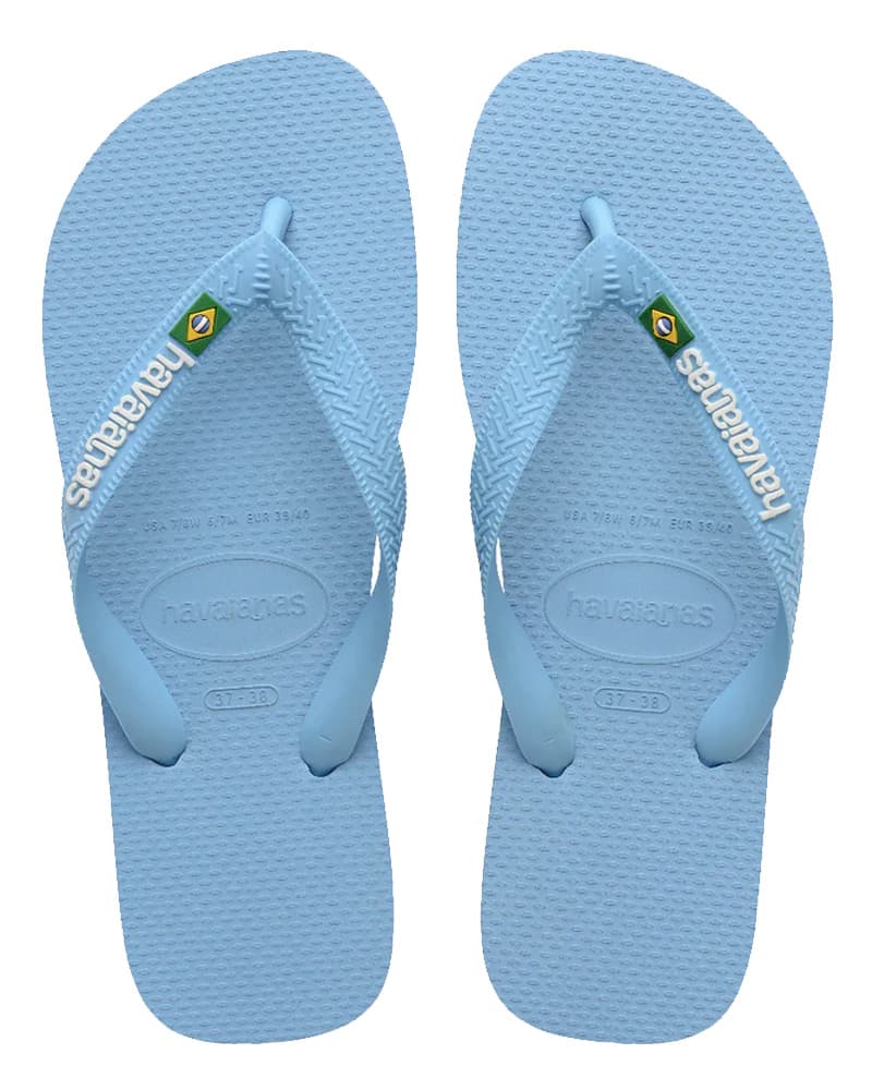 Havaianas Brasil Logo - Blå Lavendel/Hvid - Str. 37/38