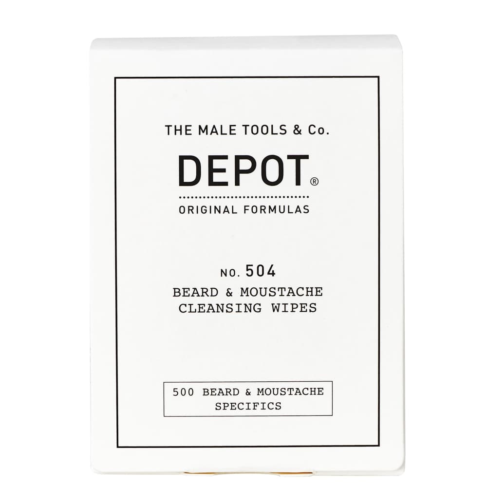 Depot No. 504 Beard & Moustache Cleansing Wipes 12 stk.
