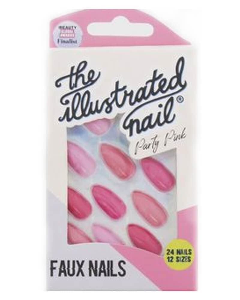 The Illustrated Nail Party Pink Faux Nails 24 stk.