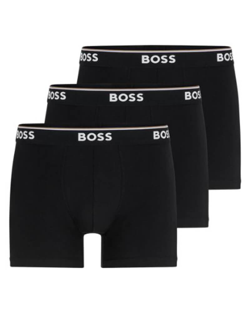 Hugo Boss 3-pack Boxer Brief Power Black - Str. L 3 stk.