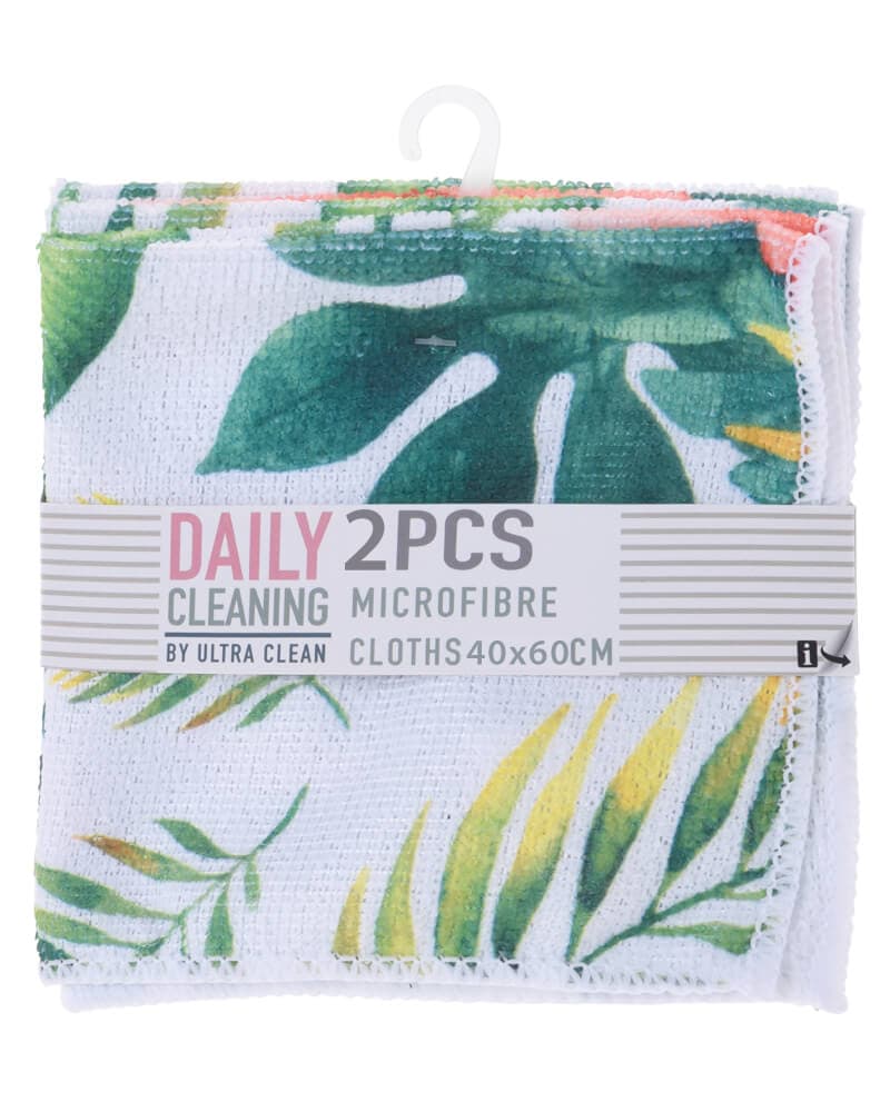 Ultra Clean Mikrofiberklude Blomster (U) 2 stk.