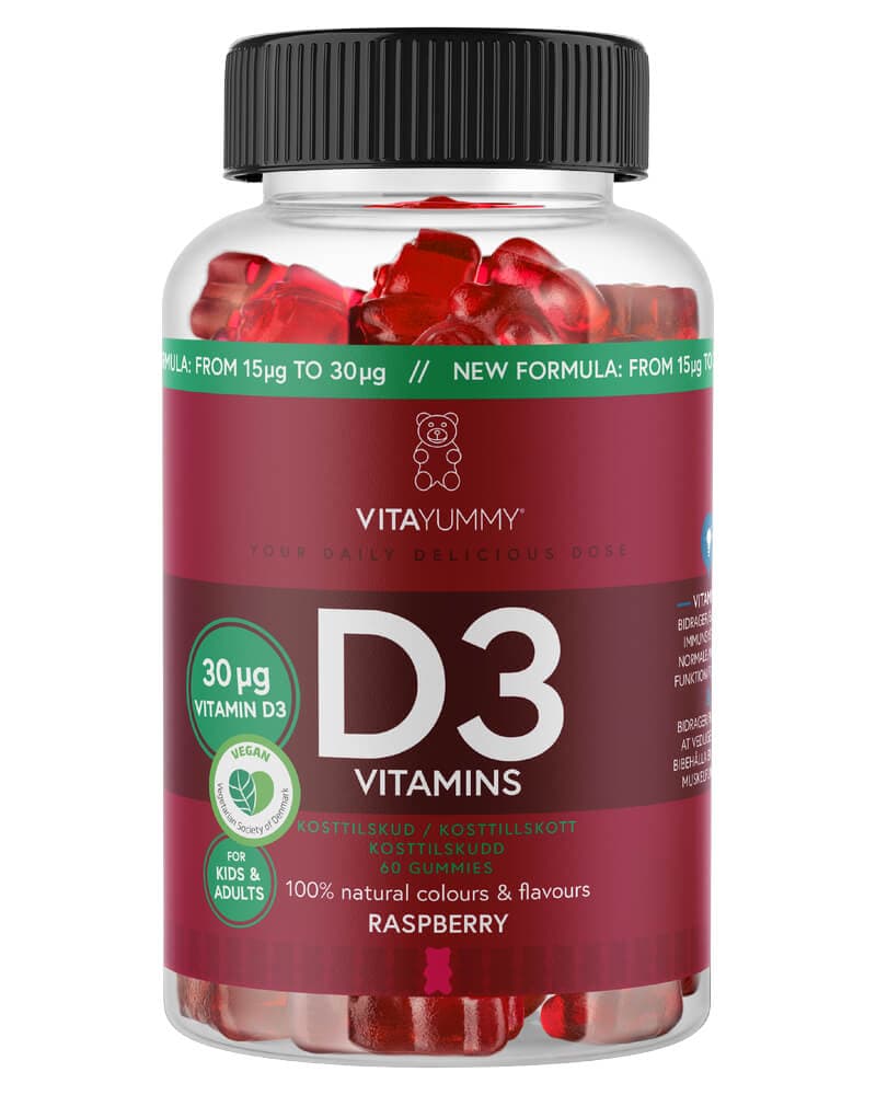 Vitayummy D3 Vitamins Raspberry 60 stk.