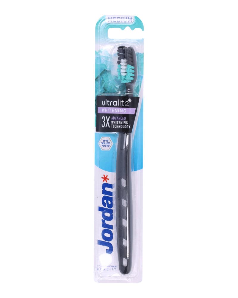 Jordan Ultralite Whitening Tandbørste Medium Ass. Farver