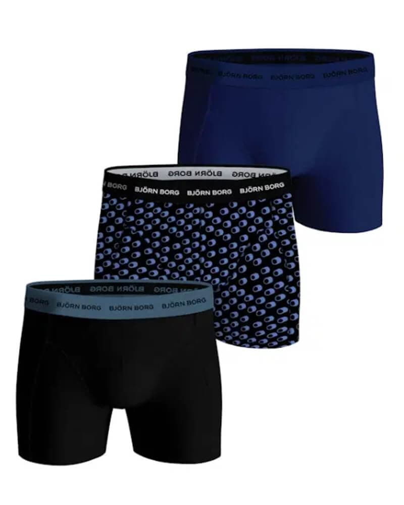 Björn Borg 3-pack Cotton Stretch Shorts Str. L 3 stk.