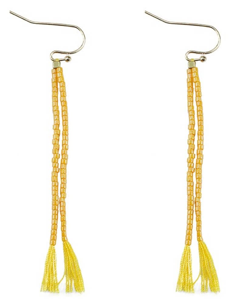 Everneed Nille Tassel Øreringe Yellow (U)