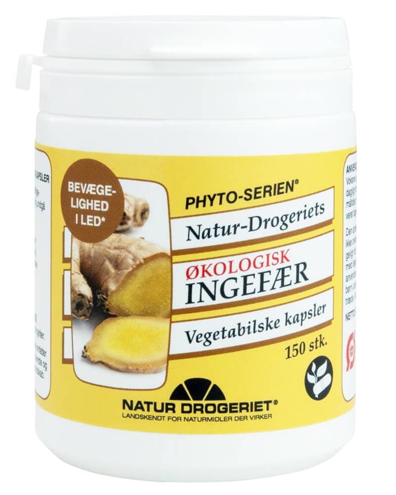 Natur Drogeriet Økologisk Ingefær Vegetabilske Kapsler 150 stk.
