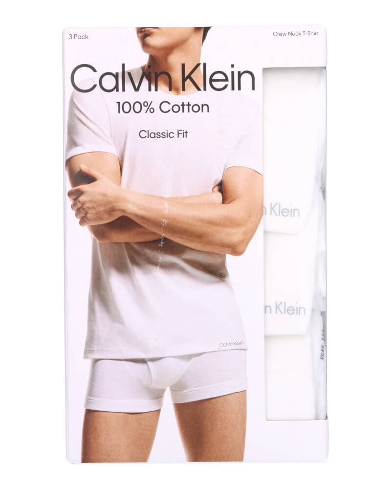 Calvin Klein Classic Fit Crew Neck T-shirt 3-Pack Hvid Str. L