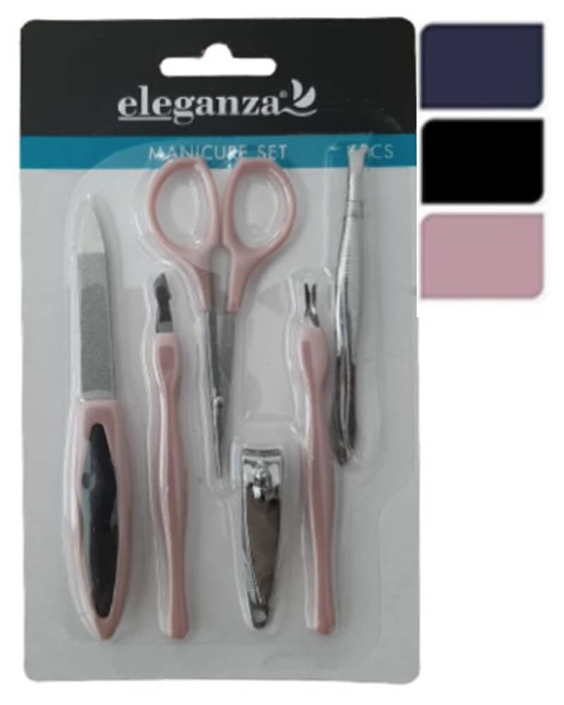 Eleganza Manicure Set Black 6 stk.