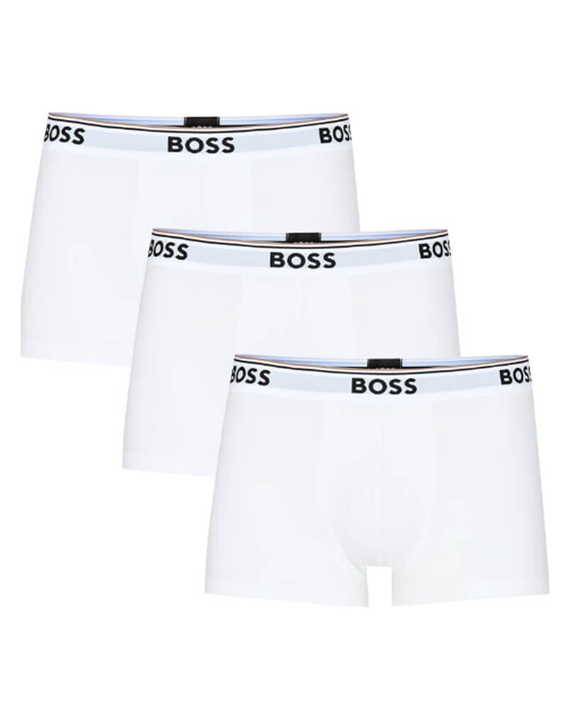 Boss Hugo Boss 3-pack Boxer Trunks White - Str. L 3 stk.