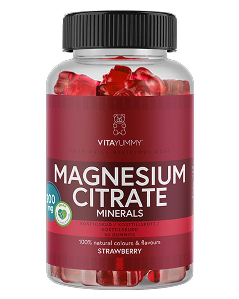 Vitayummy Magnesium Citrate Minerals Strawberry 60 stk.