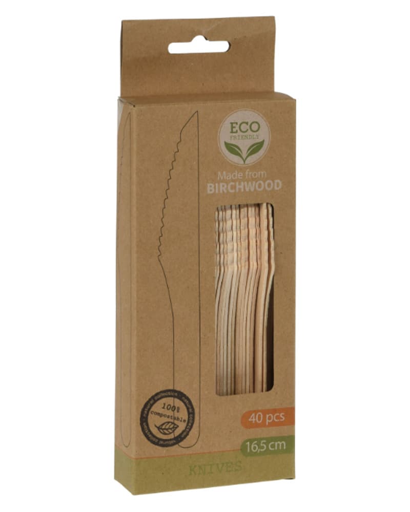 Excellent Houseware Birchwood Knives 40 stk.