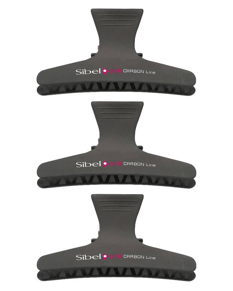 Sibel Carbon Line cc18 Hårklemmer 8,3cm - Ref. P000868 3 stk.