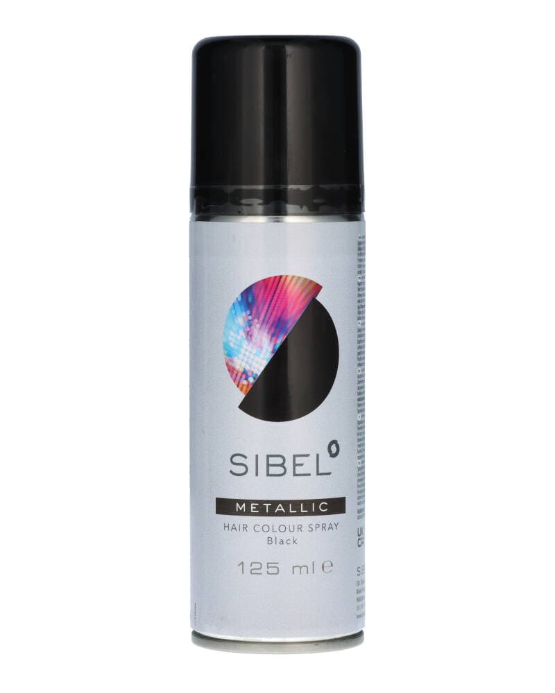 Sibel Metallic Hair Colour Spray Black - Art P001152 125 ml