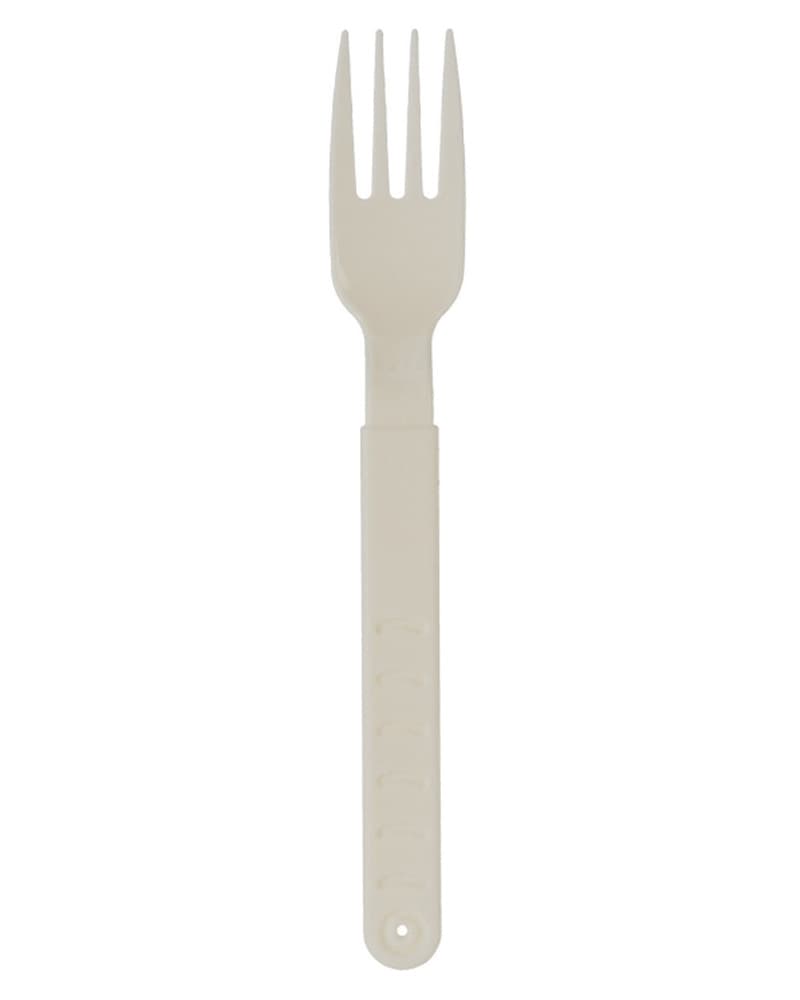 Excellent Houseware Plastic Fork White 10 stk.