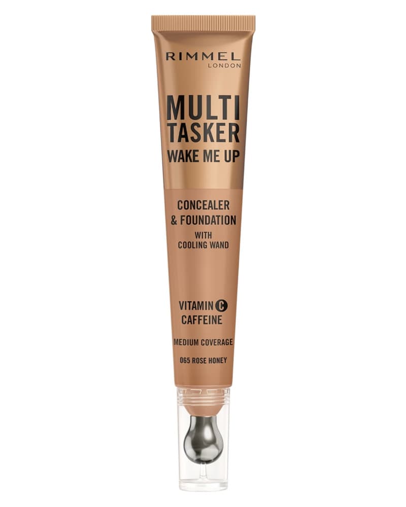 Rimmel London Multi-Tasker Wake Me Up Concealer & Foundation 065 Rose Honey 20 ml