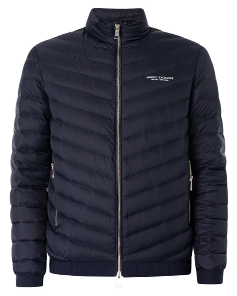 Armani Exchange Down Jacket Navy/Melange Grey L