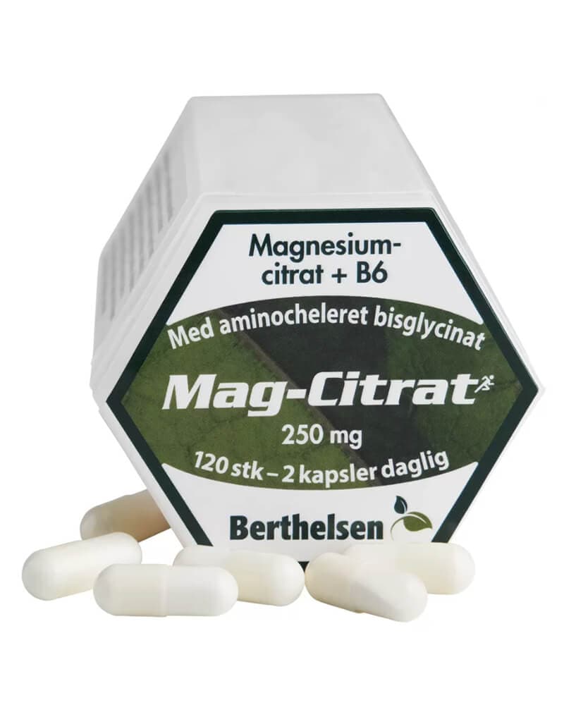Berthelsen Naturprodukter - Mag-Citrat+B6 120 stk.