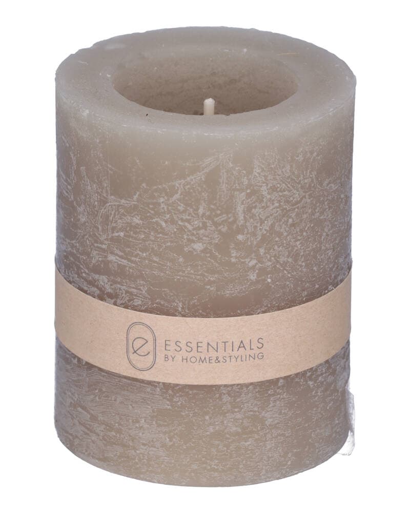 Excellent Houseware Pillar Candle Grey 65 x 80 mm 165 g
