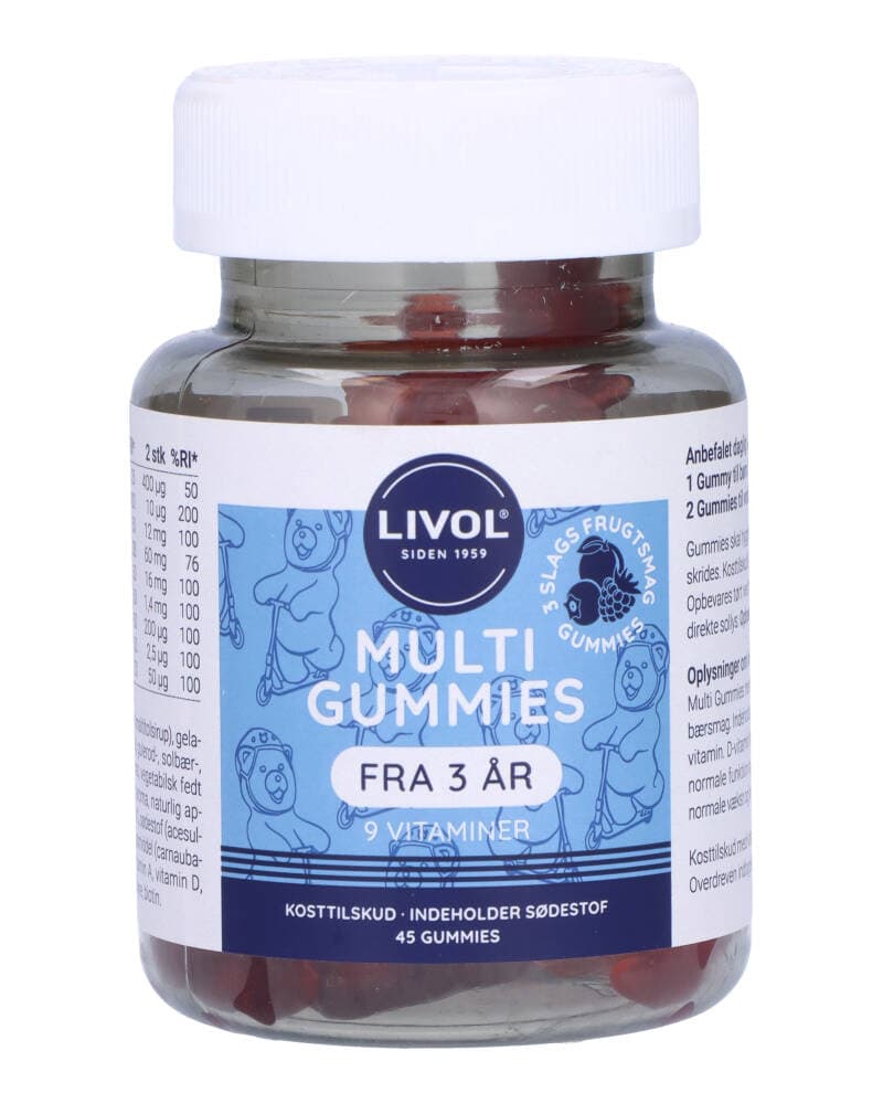 Livol Multi Gummies Frugtsmag 45 stk.