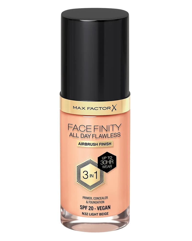 Max Factor Facefinity All Day Flawless 3In1 Foundation N32 Light Beige 30 ml