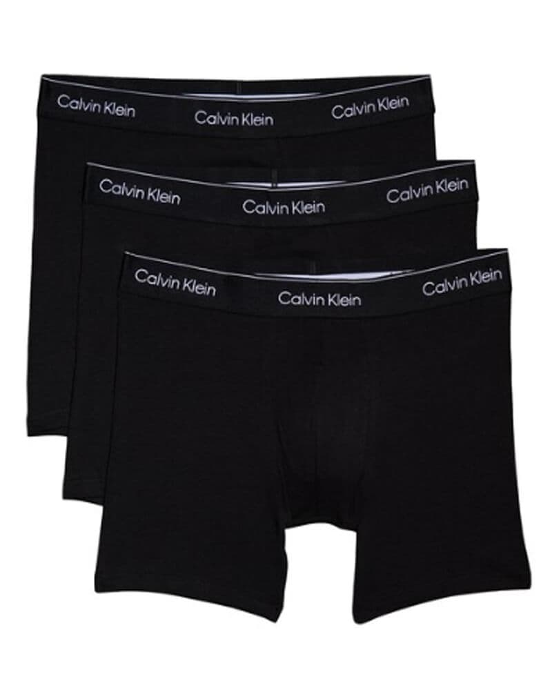 Calvin Klein Extra-Soft Cotton Stretch Boxer Brief 3-Pak Sort Str. XXL 3 stk.