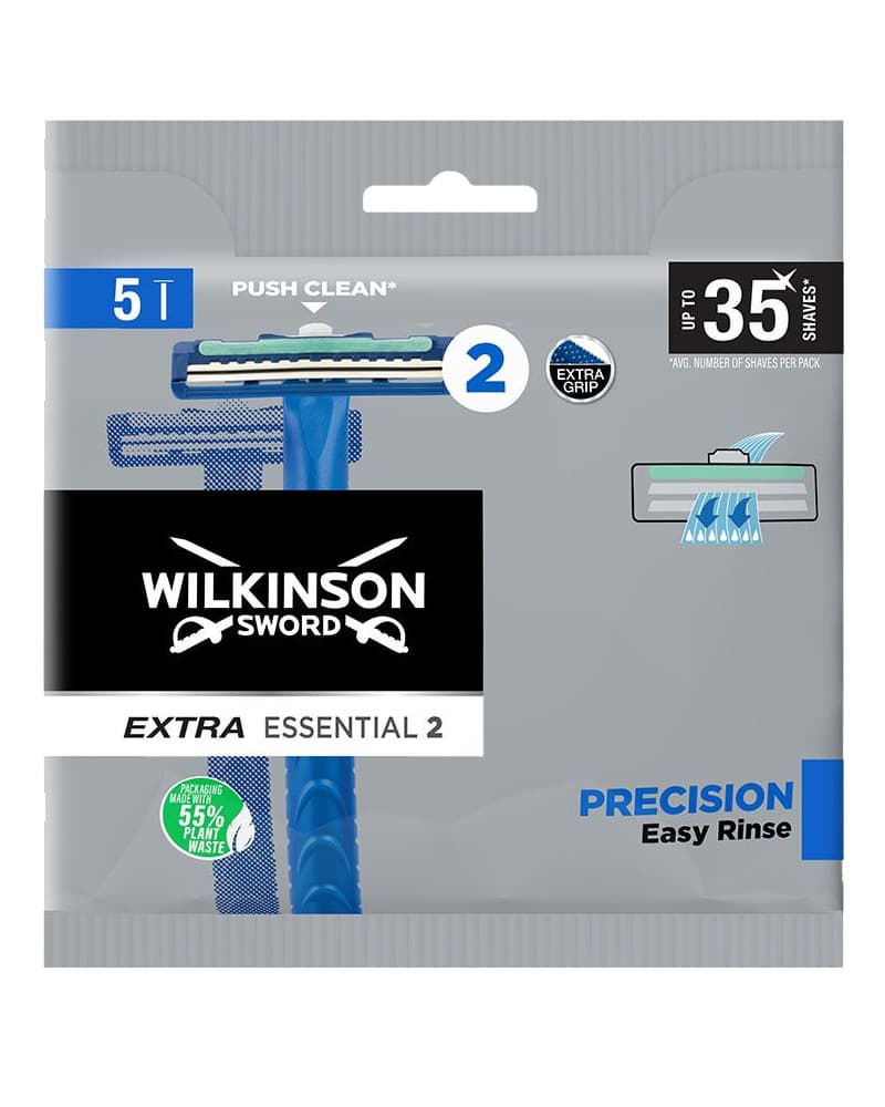 Wilkinson Sword Extra Essential 2 - Precision Easy Rinse 5 stk.