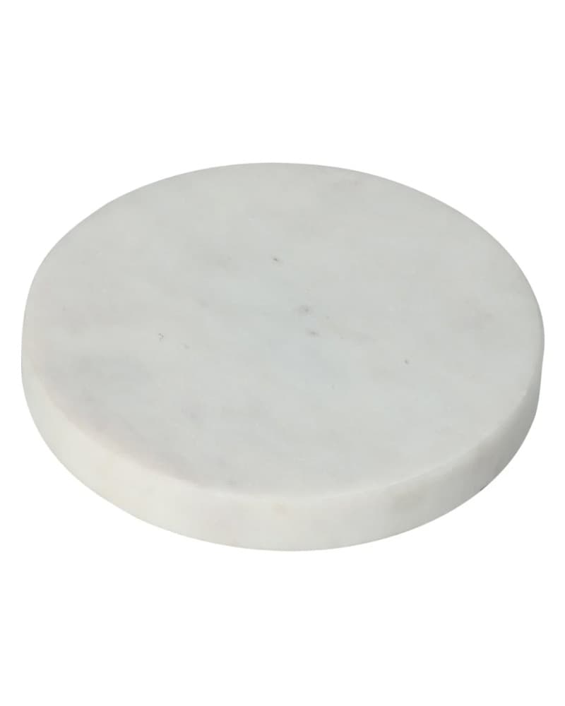 Excellent Houseware Marble Coaster White 10 x 10 cm 4 stk.