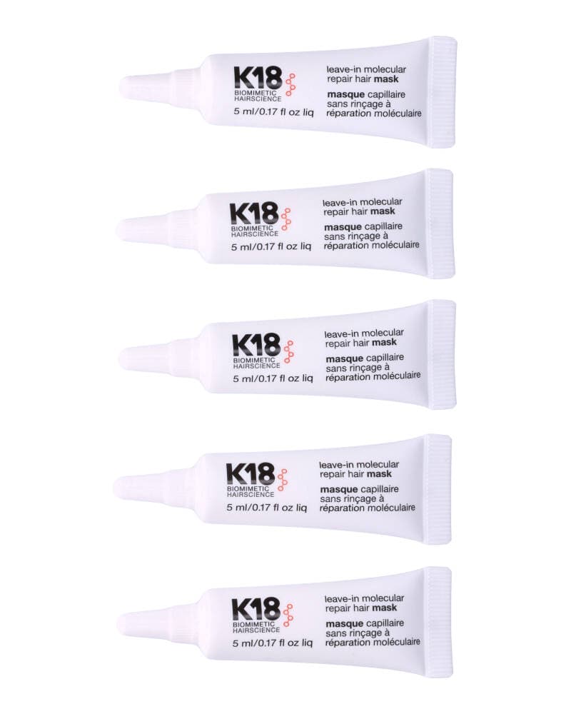 K18 Leave-in Molecular Repair Hair Mask 5-Pack 5 ml 5 stk.