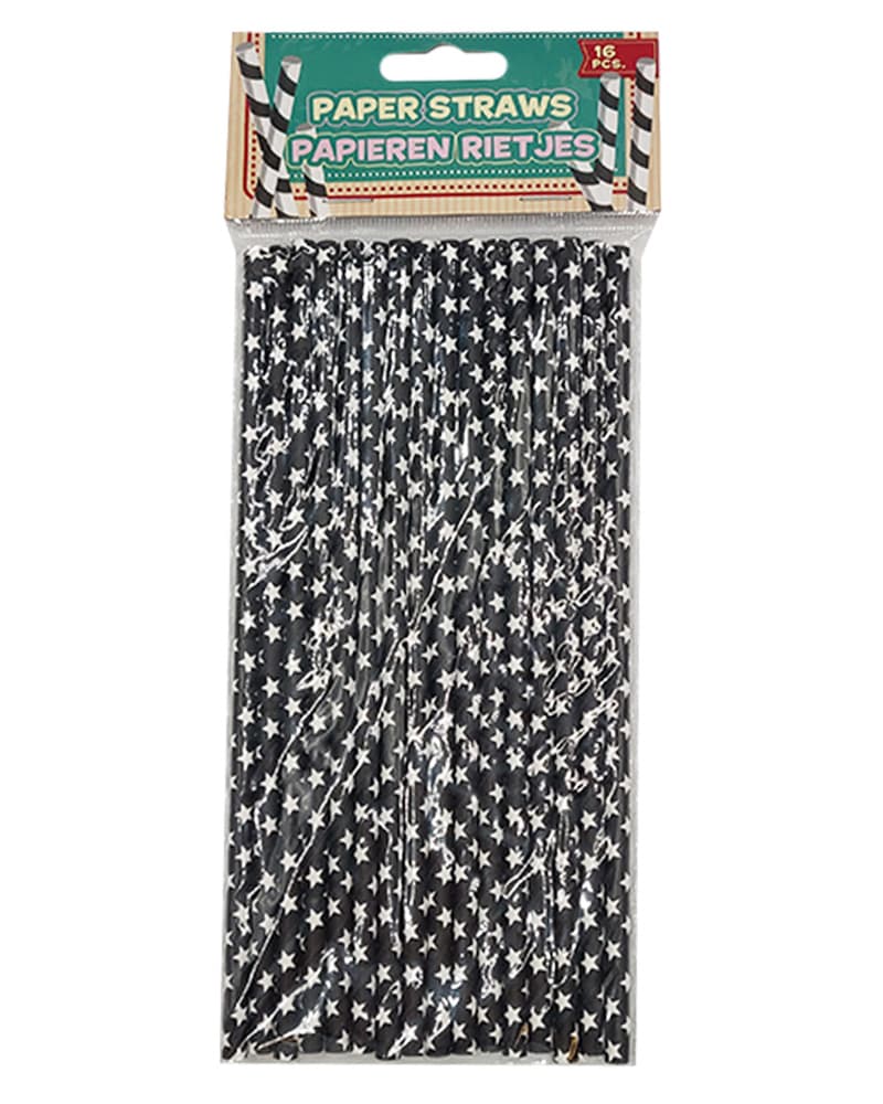 Party Collection Papirsugerør Stjerner (U) 16 stk.