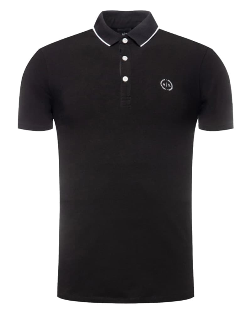 Armani Exchange Polo Sort Str. XL