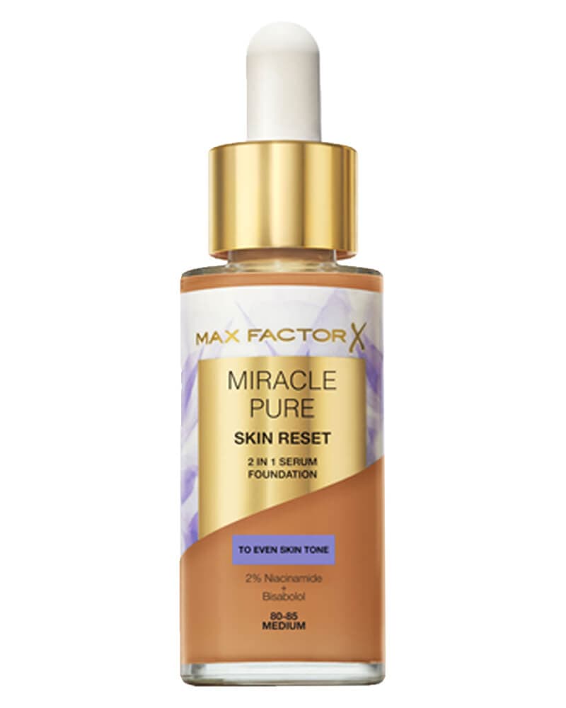 Max Factor Miracle Pure Skin Reset 2 In 1 Foundation 80-85 Medium 30 ml