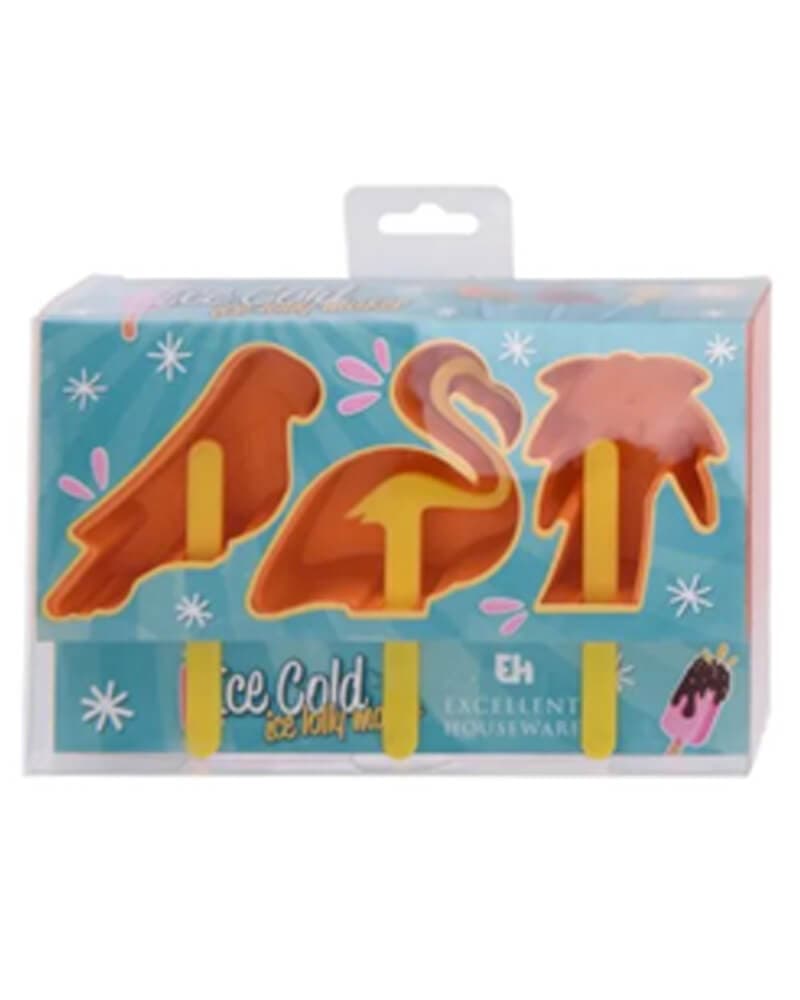 Excellent Houseware Ispindeforme Flamingo Orange (U) 3 stk.