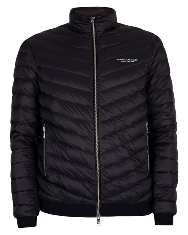 Armani Exchange Down Jacket Black/Melange Grey M