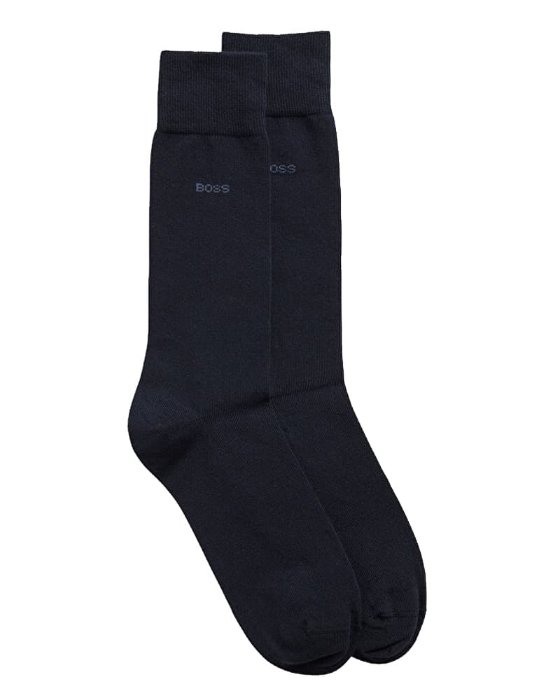 Hugo Boss Strømper 2-Pack Navy Str. 43-46