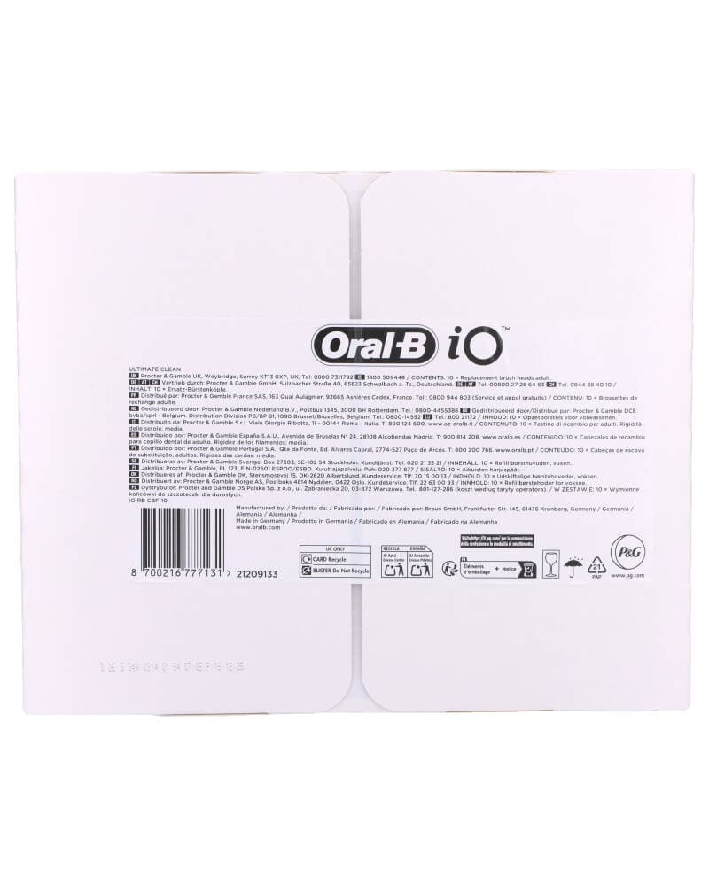 Oral-B io Ultimate Reinigung black 8 stk.