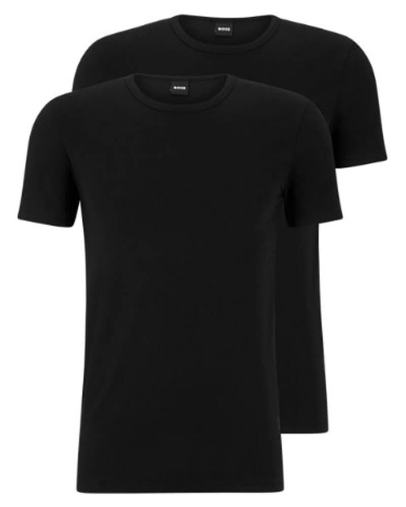 Boss Hugo Boss 2-pack T-Shirt Black - Size L 2 stk.