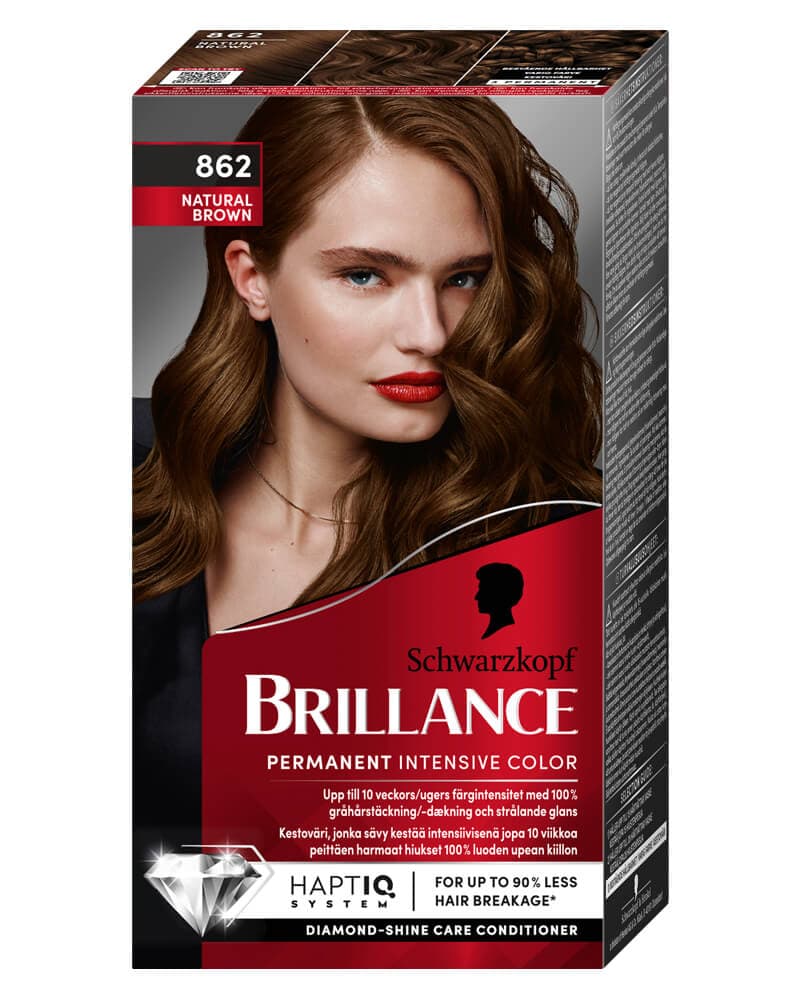 Schwarzkopf Brillance 862 Natural Brown (U) 160 ml