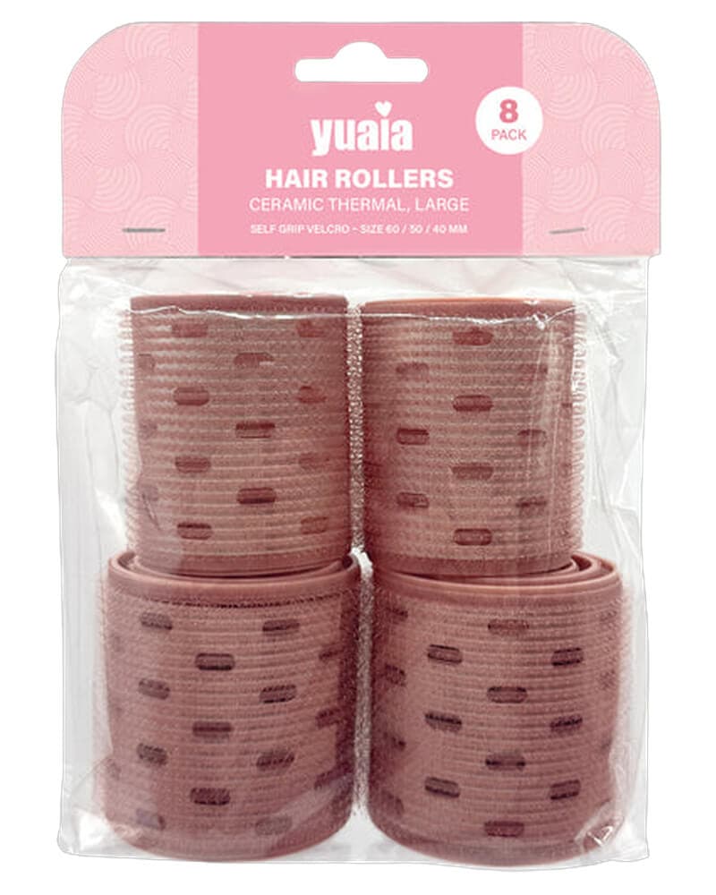 Yuaia Hair Rollers Cermaic Thermal Large Size 60/50/40 mm 8 stk.