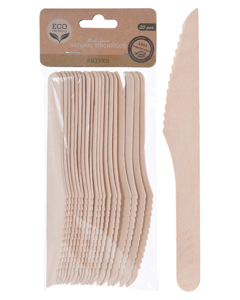 Eco Friendly Birkebestik kniv 20 stk.