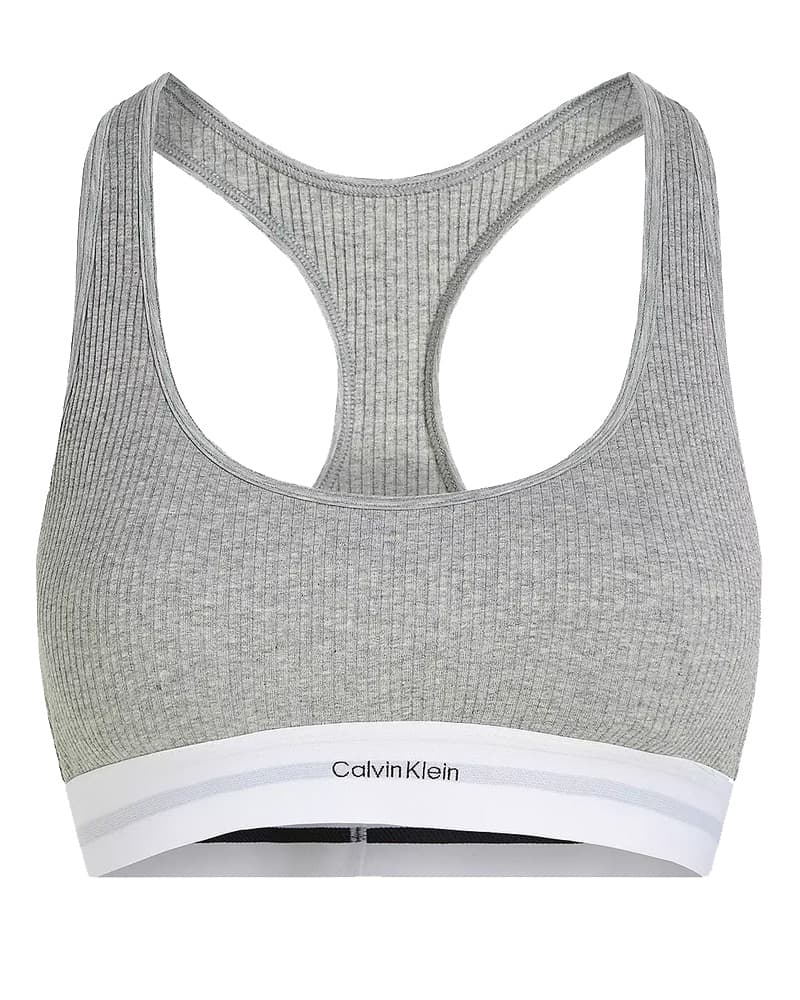 Calvin Klein Lightly Lined Bralette Grey Heather Str. M