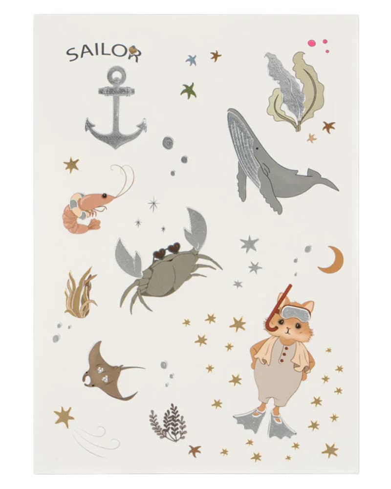 Konges Sløjd Panda Temporary Tattoos