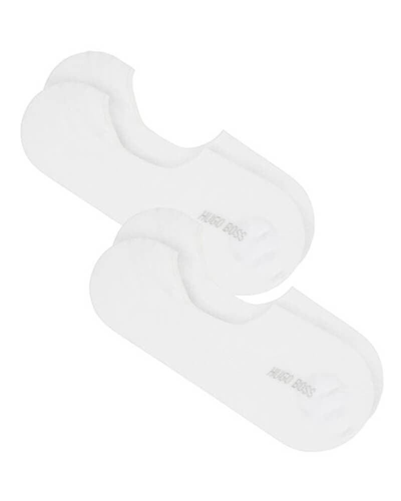 Boss Hugo Boss 2-pack Shoeliner Finest Soft Cotton White Str 39-40 2 stk.