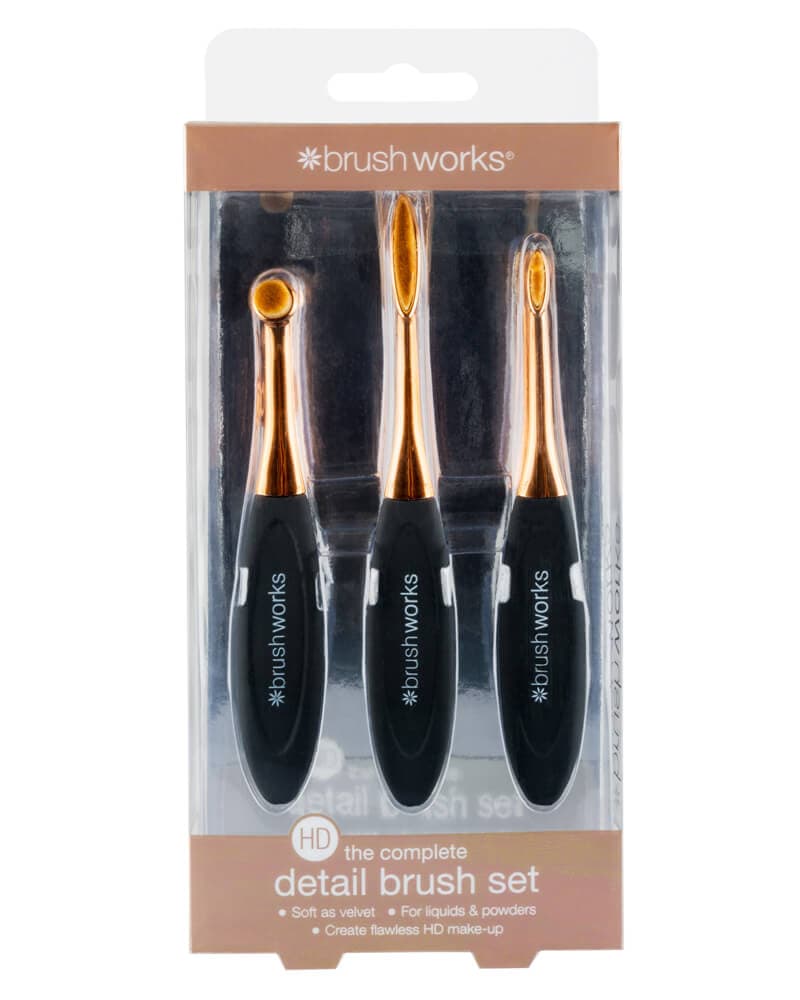 Brushworks Detail Makeupbørste Brush Set 3 stk.